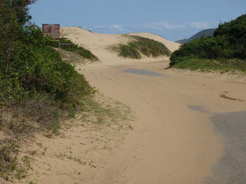 Now we follow the coastal road.